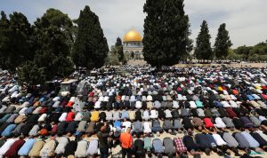 Mescid-i Aksa'da ramazan ayının üçüncü cuma namazı